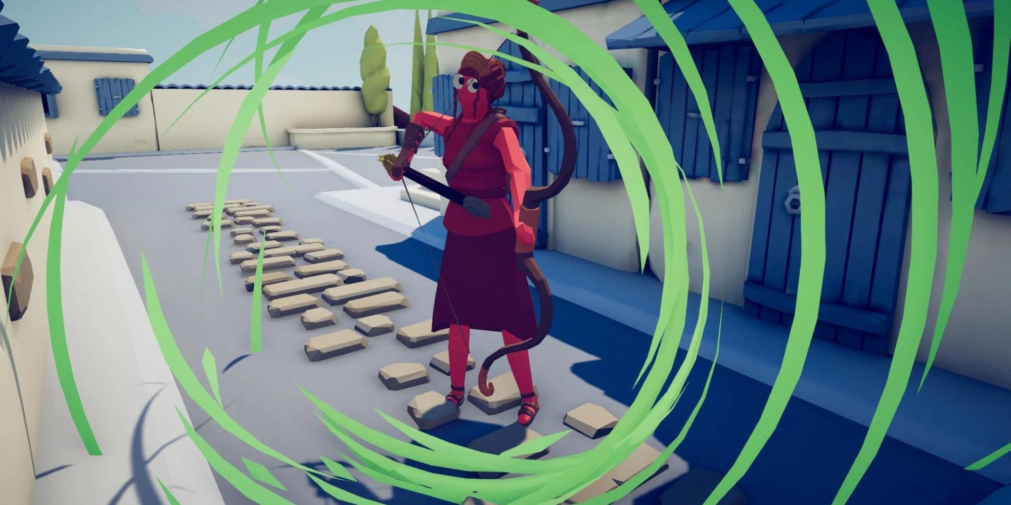 Artemis shooting their bow in Totally Accurate Battle Simulator