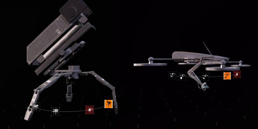 Artillery Turret and Striker Drone