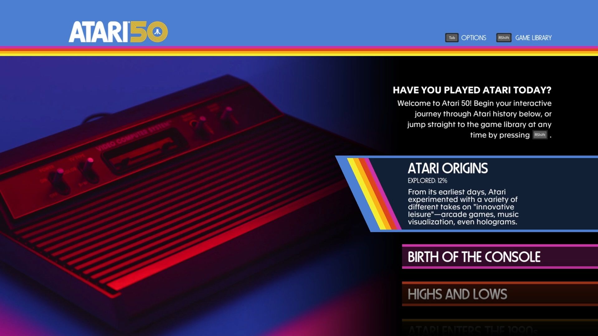 Atari 50 Progress