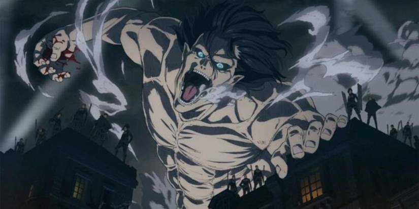 Eren in Titan form during the final battle in Attack On Titan