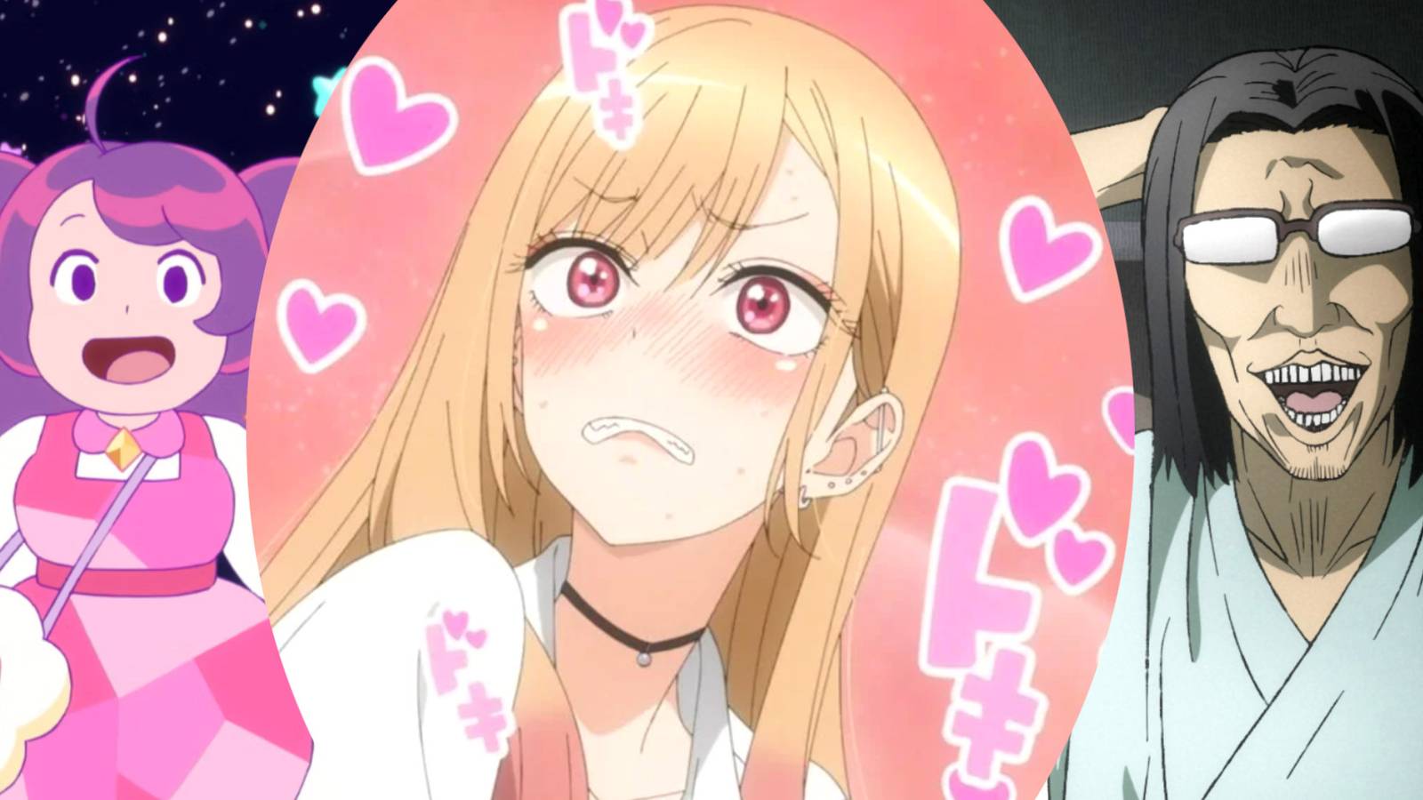 Atypical Anime like Romantic Killer Bee and PuppyCat, My Dress-Up Darling, Uncle From Another World, Romance, Isekai, Fantasy 