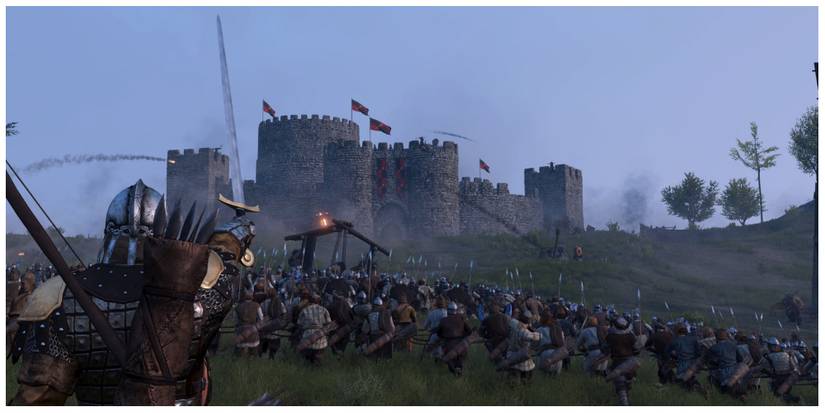 image of troops on a field in Mount & Blade 2: Bannerlord
