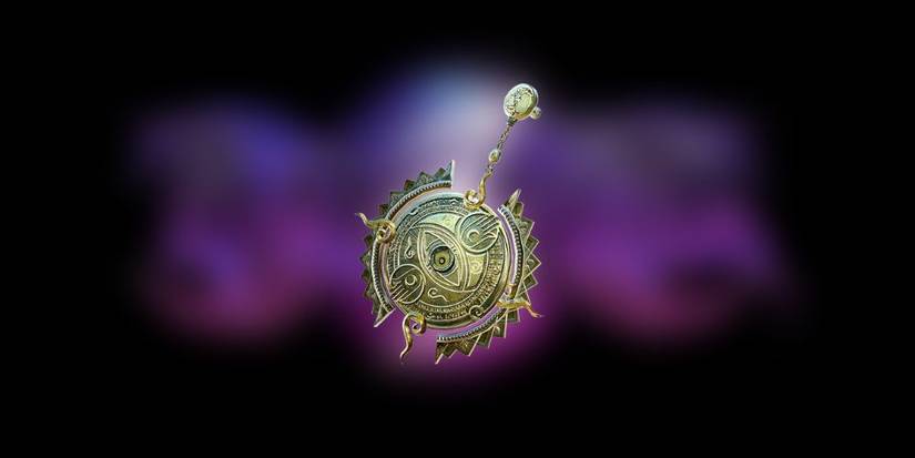 Bayonetta 3 Moon of Mahaa-Kalaa. A cold earring with crescent moon engravings