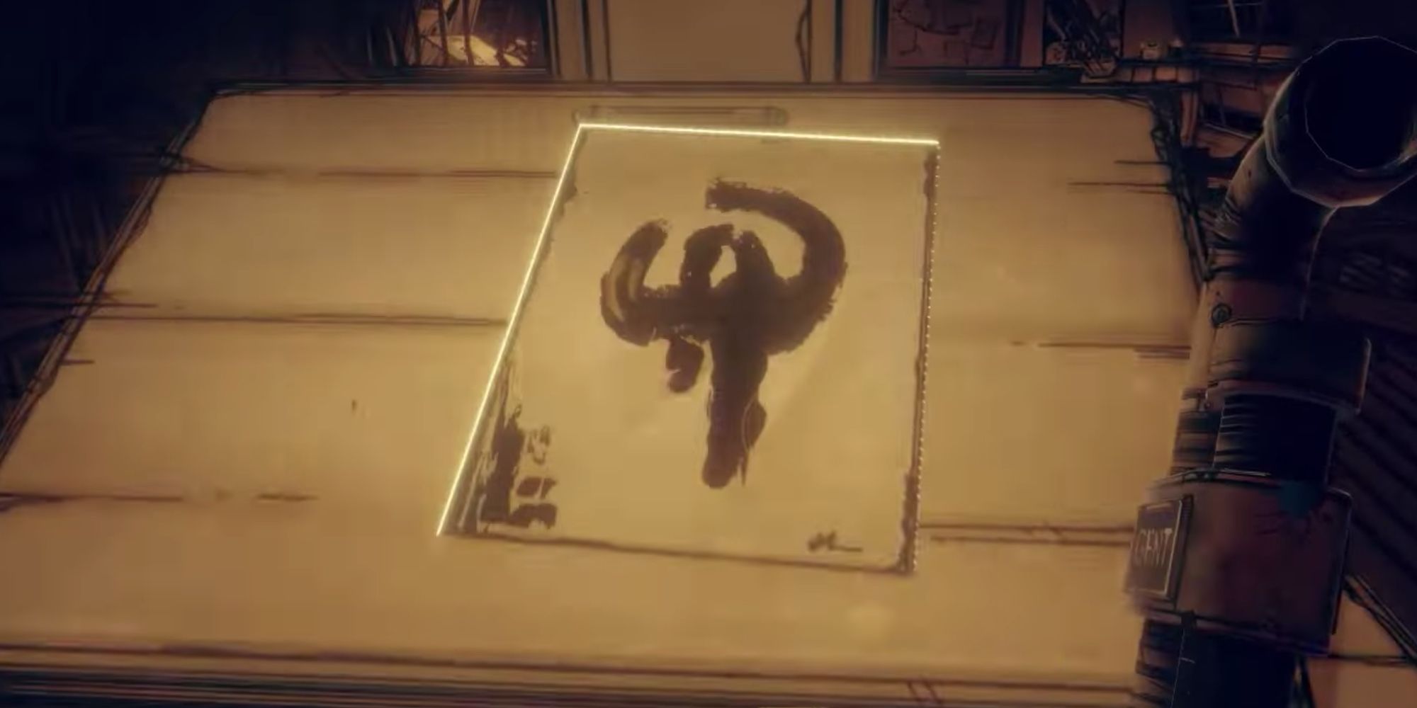 Player collects a mysterious picture kept on a desk