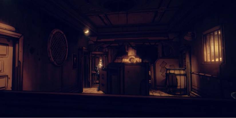 Player hides from enemies in the game