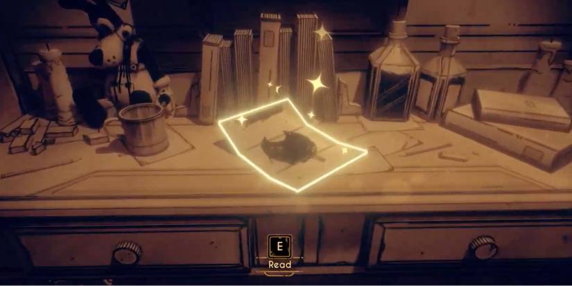 Player finds documents around the studio