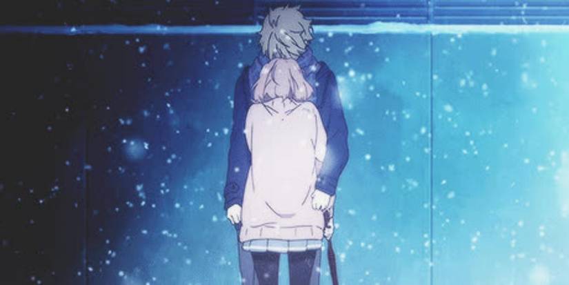 Mirai and Akihito in Beyond the Boundary