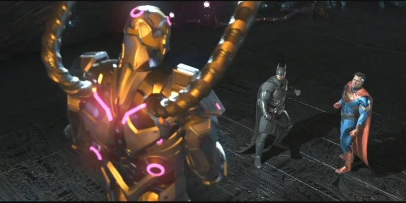 Brainiac as a boss in Injustice 2