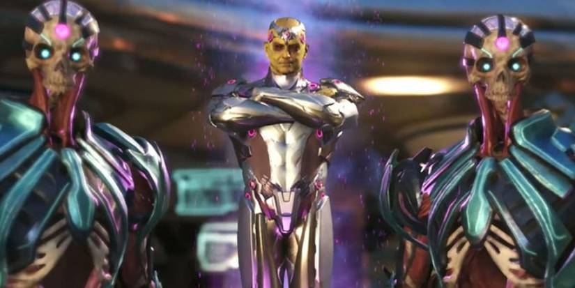 Brainiac with minions in Injustice 2