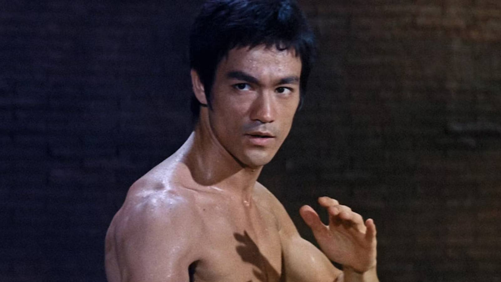 Bruce Lee stance in Way of the Dragon 