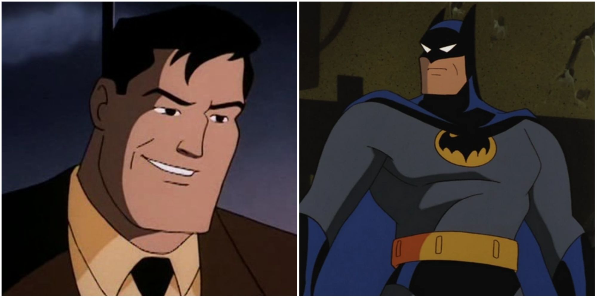 Bruce Wayne and Batman in Batman: The Animated Series