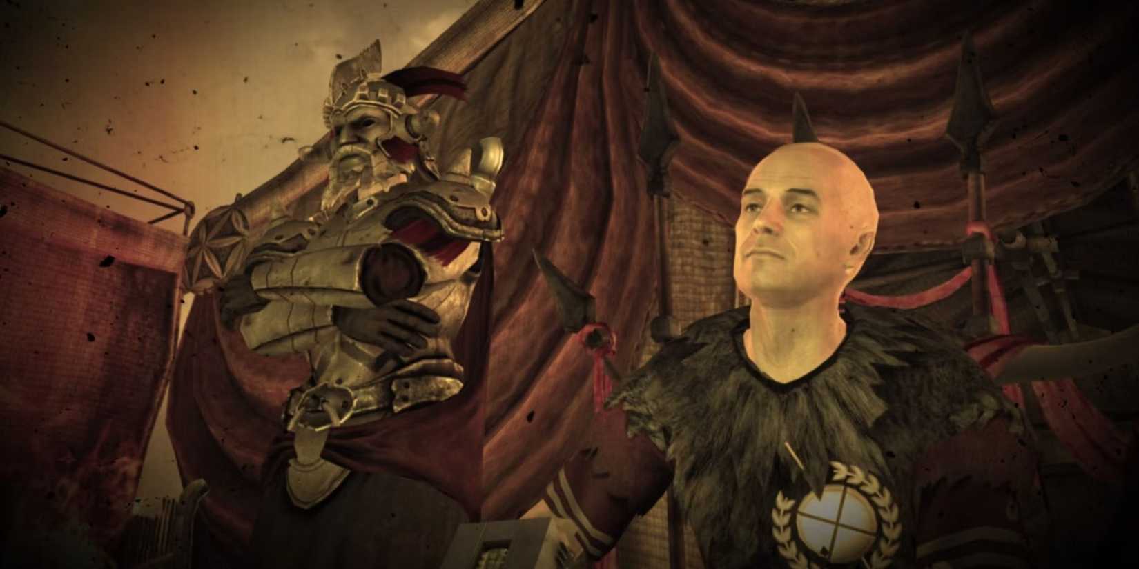 Caesar and Lanius in Fallout New Vegas