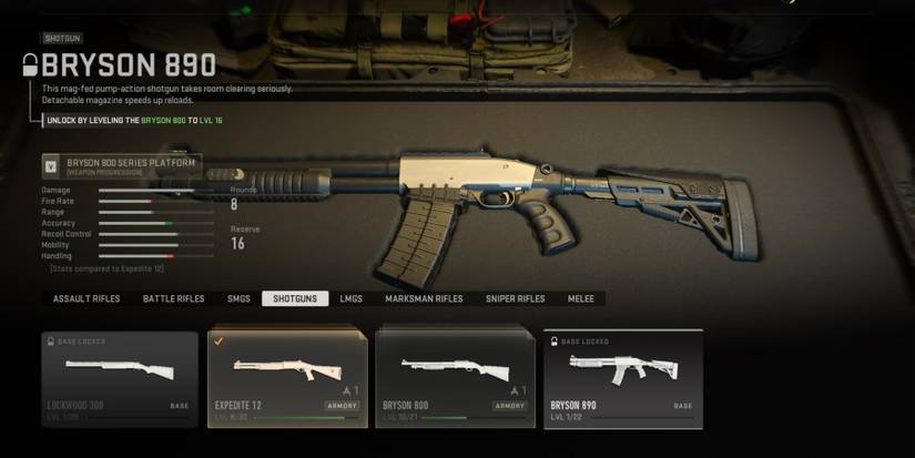 Call Of Duty Modern Warfare II (2022) Bryson 890 Weapon Selection