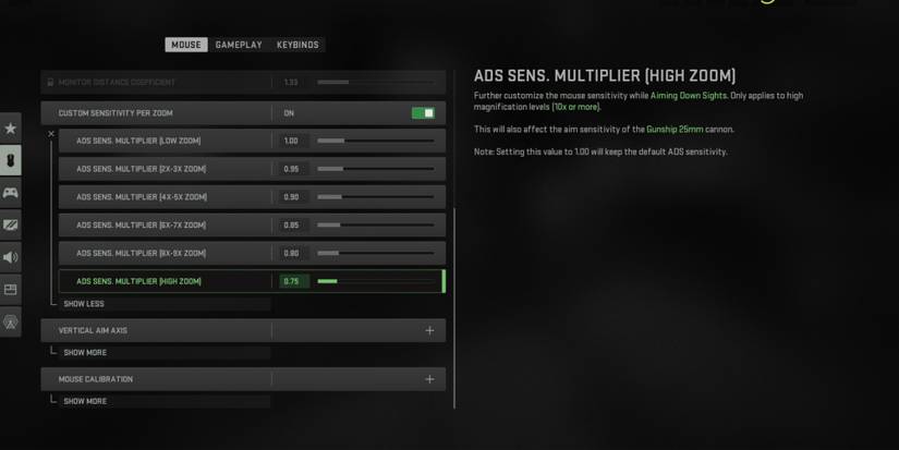Call Of Duty Modern Warfare II (2022) Customizing Sensitivity Per Zoom