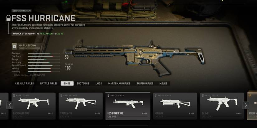 Call Of Duty Modern Warfare II (2022) FSS Hurricane Weapon Selection