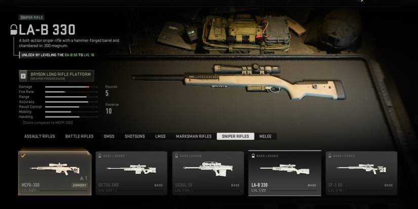 Call Of Duty Modern Warfare II (2022) LA-B 330 Weapon Selection