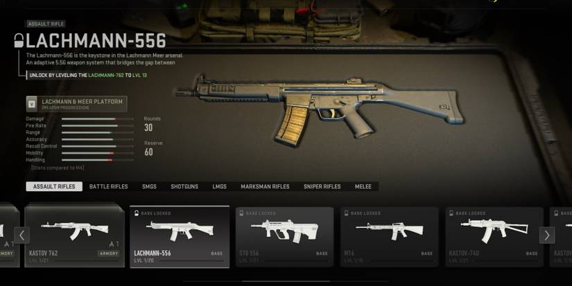 Call Of Duty Modern Warfare II (2022) Lachmann-556 Weapon Selection