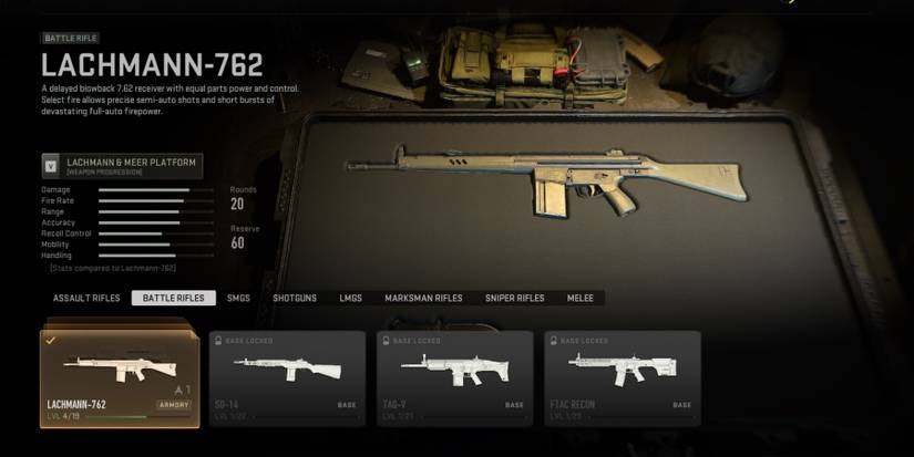 Call Of Duty Modern Warfare II (2022) Lachmann-762 Weapon Selection