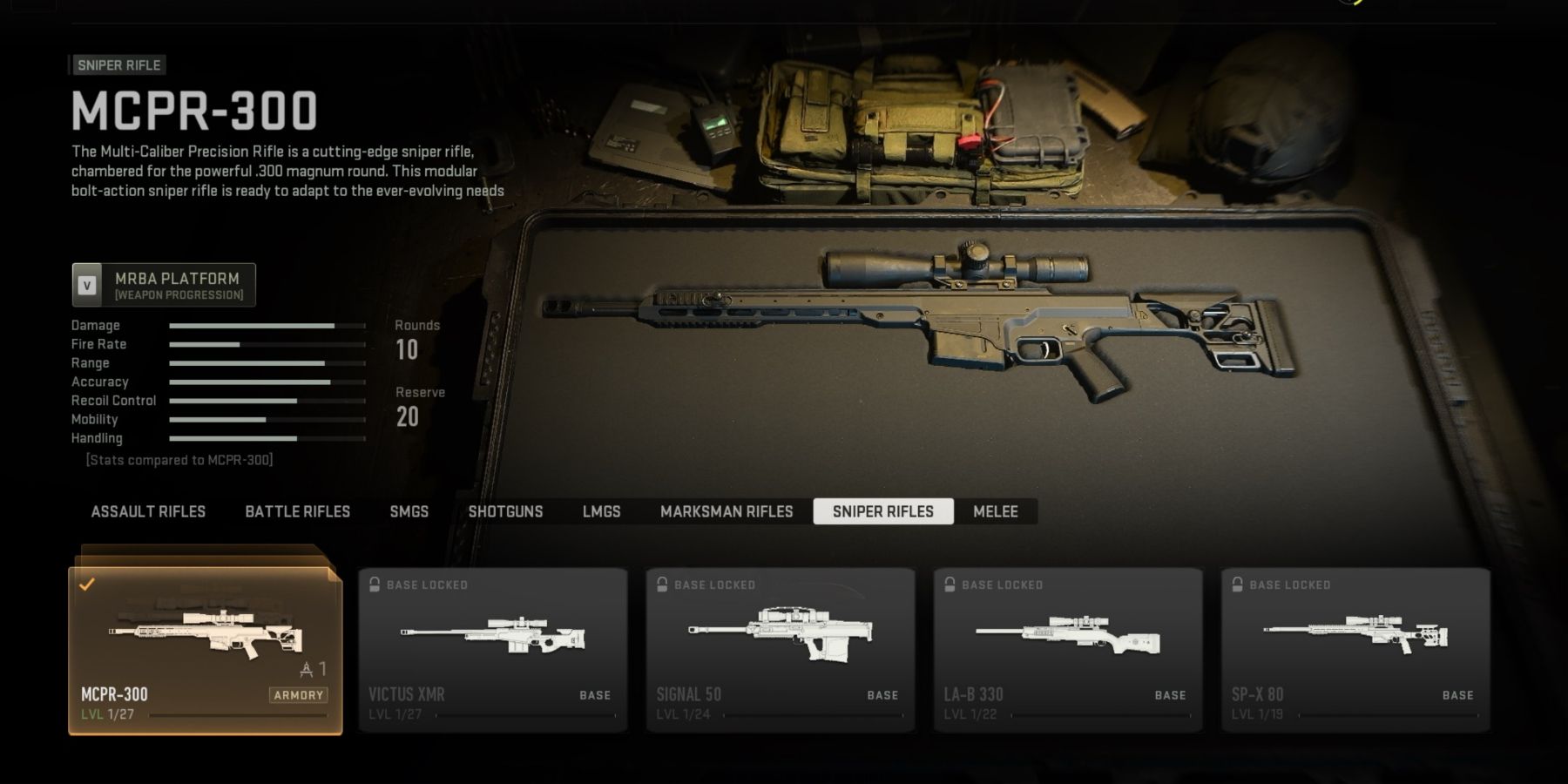 Call Of Duty Modern Warfare II (2022) MCPR-300 Weapon Selection