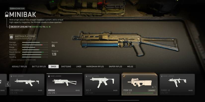 Call Of Duty Modern Warfare II (2022) Minibak Weapon Selection