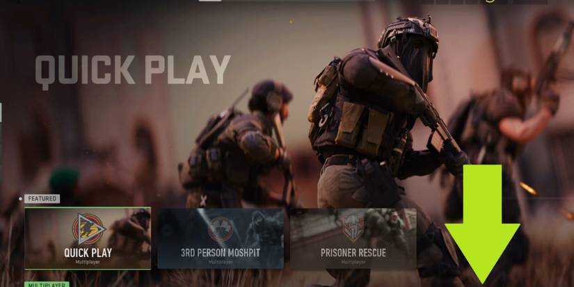 Call Of Duty Modern Warfare II (2022) Scrolling Down On The Main Page