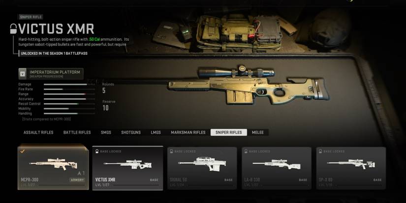 Call Of Duty Modern Warfare II (2022) Victus XMR Weapon Selection