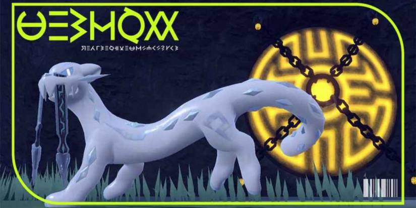 The pokedex cover for Chien-Pao in Pokemon Scarlet and Violet