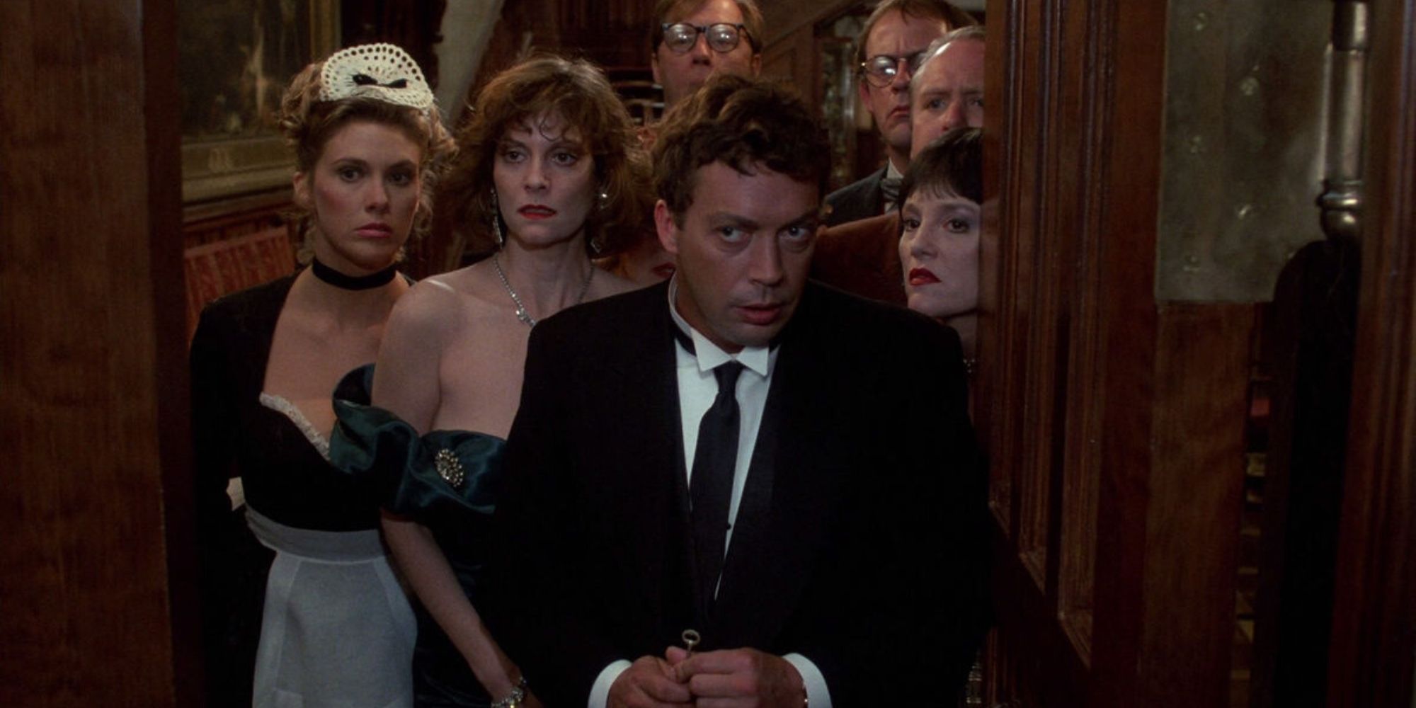 Wadsworth, Yvette and guests in Clue