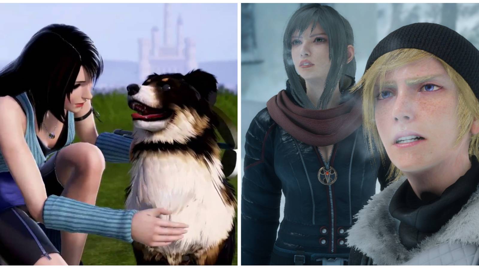 10 Best Final Fantasy Duos Rinoa Angelo Aranea Prompto