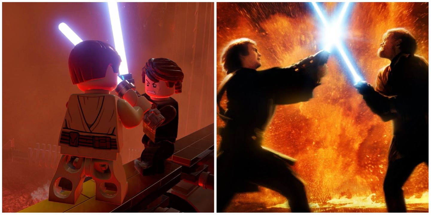 Revenge of the Sith Lego Star Wars, Revenge of the Sith Anakin Skywalker & Obi Wan Light Sabre Battle
