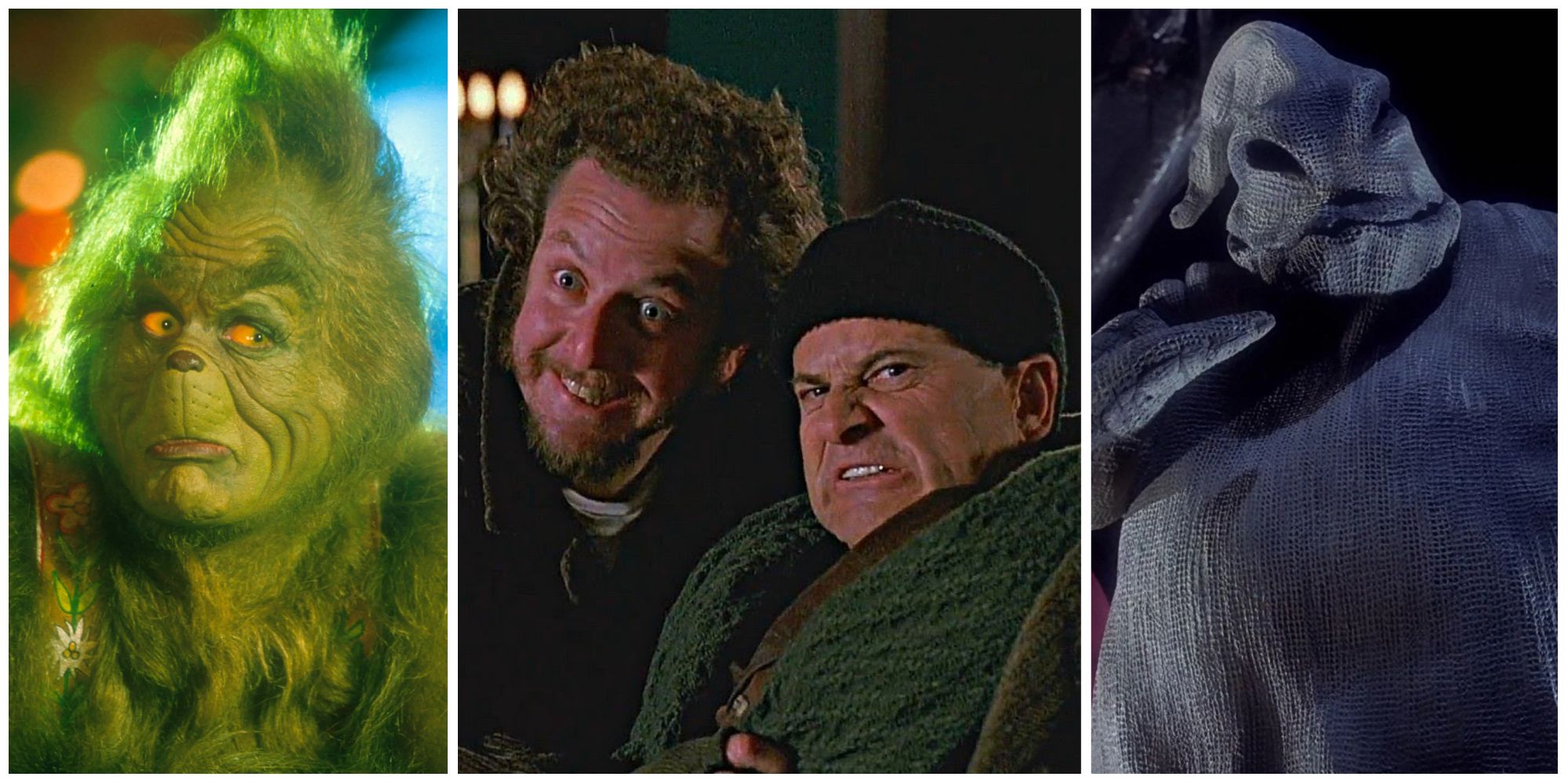 7 Best Christmas Movie Villains The Grinch Harry Marv Oogie Boogie