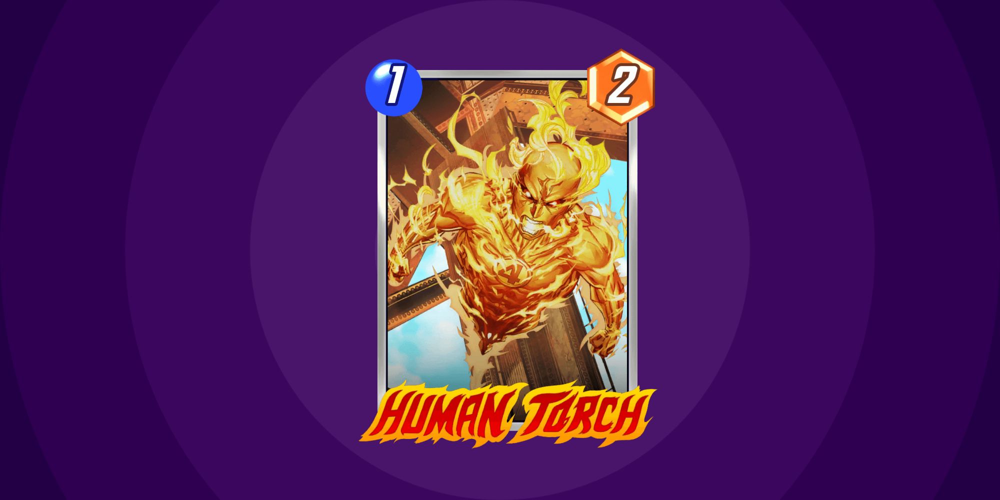 human torch marvel snap card