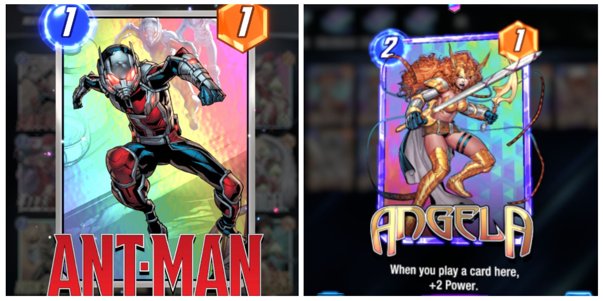 ant man and angela in marvel snap infinity rarity