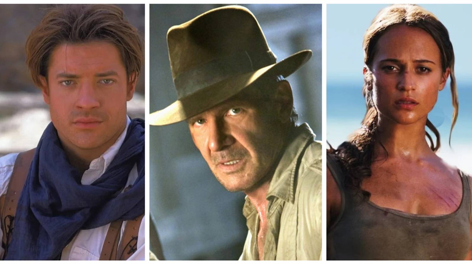 indiana jones, rick o'connell, lara croft