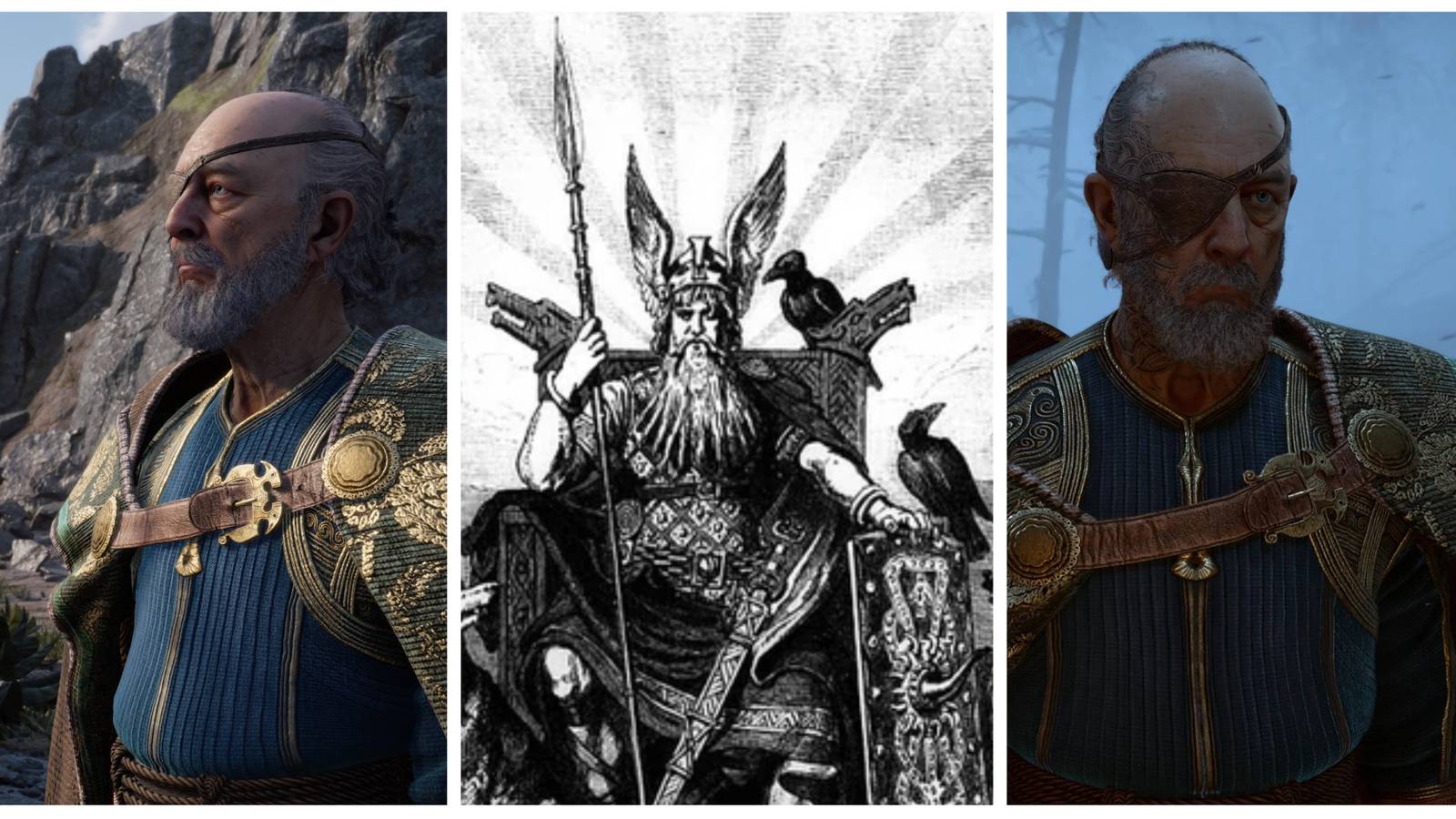 odin from norse mythology and odin from god of war ragnarok