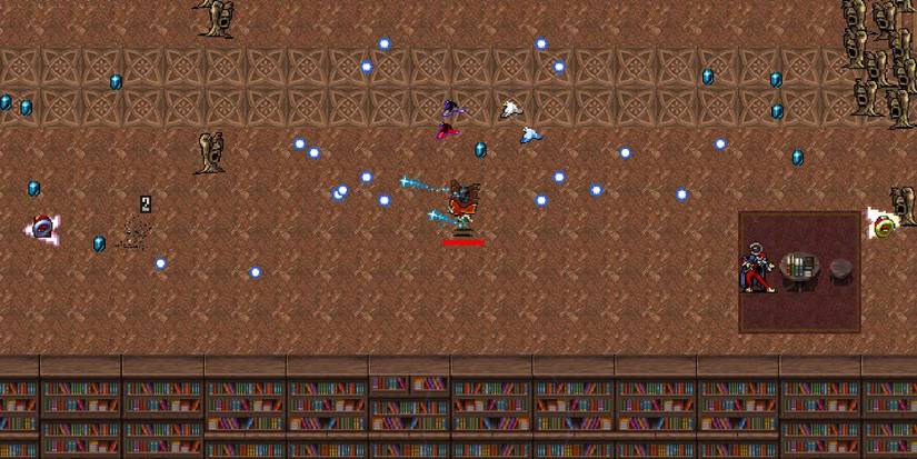 Cosmo using the Gemini arcana in Vampire Survivors