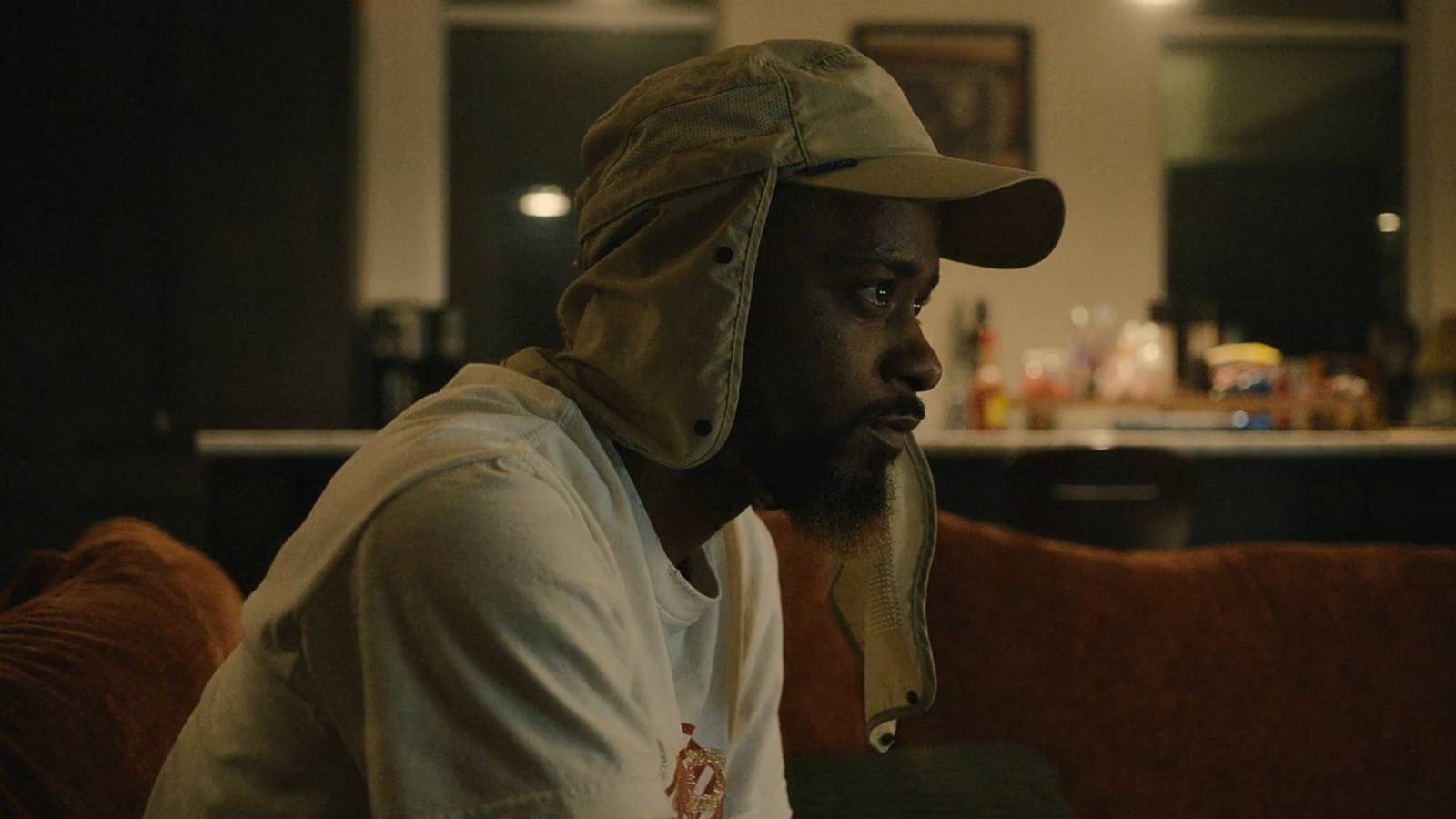 Lakeith Stanfield as Darius watching Judge Judy in Atlanta Finale