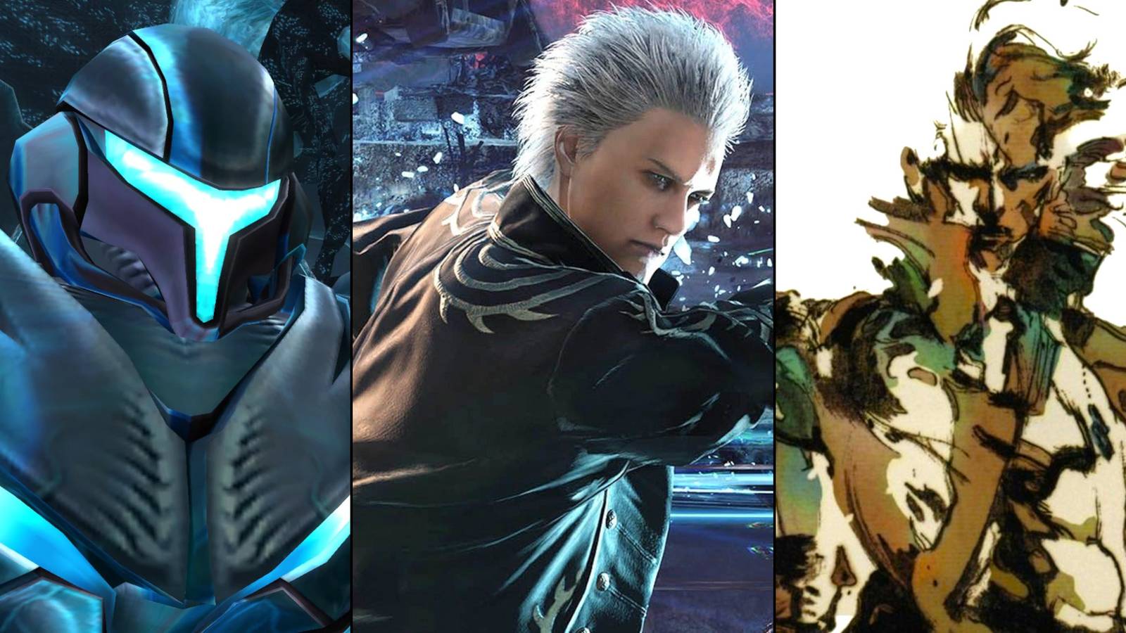 Dark Samus, Vergil, Liquid Snake