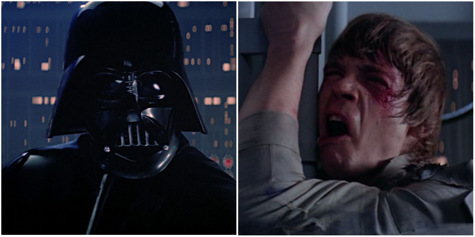 Darth Vader and Luke Skywalker in Star Wars: The Empire Strikes Back