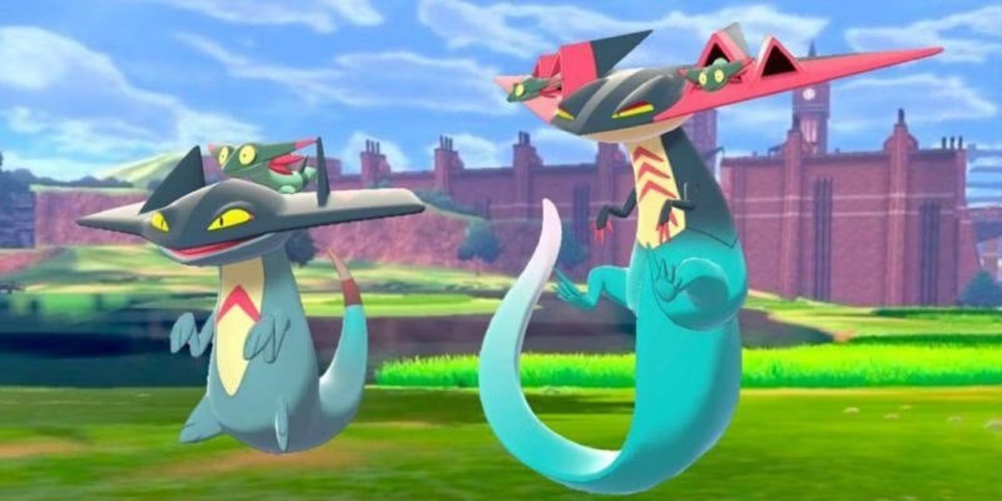 Dragapult and its pre-evolution in Pokemon Sword and Shield