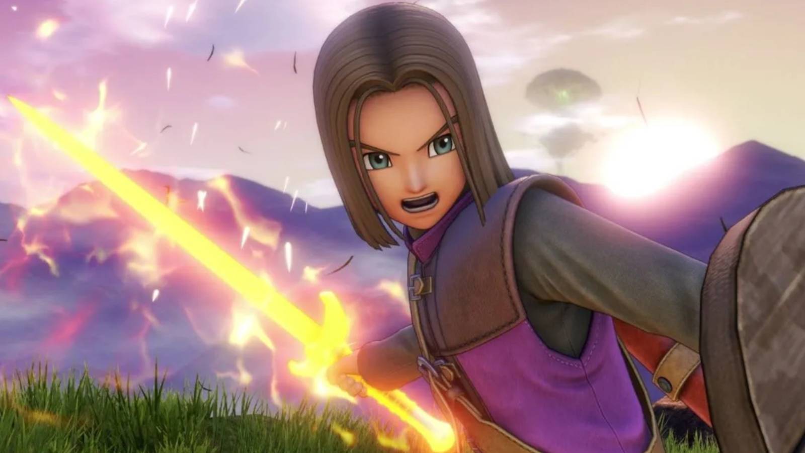 Dragon Quest 11 Luminary in combat