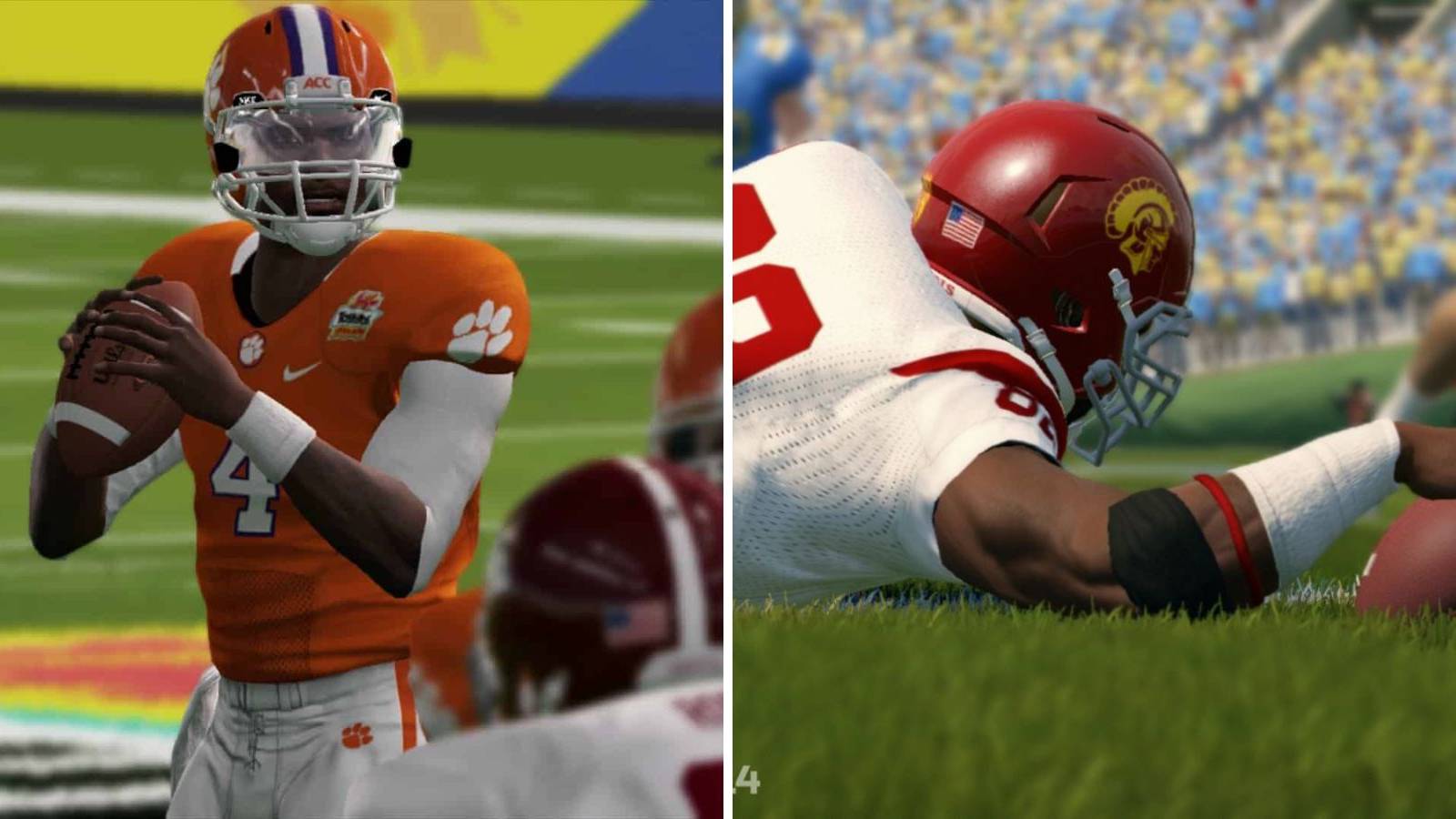 EA Sports College Football Clemson Tigers USC Trojans