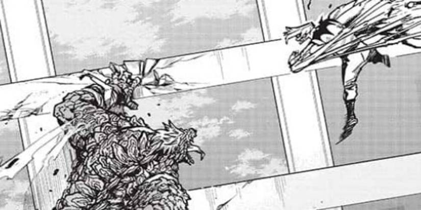 End of fight my hero academia 373