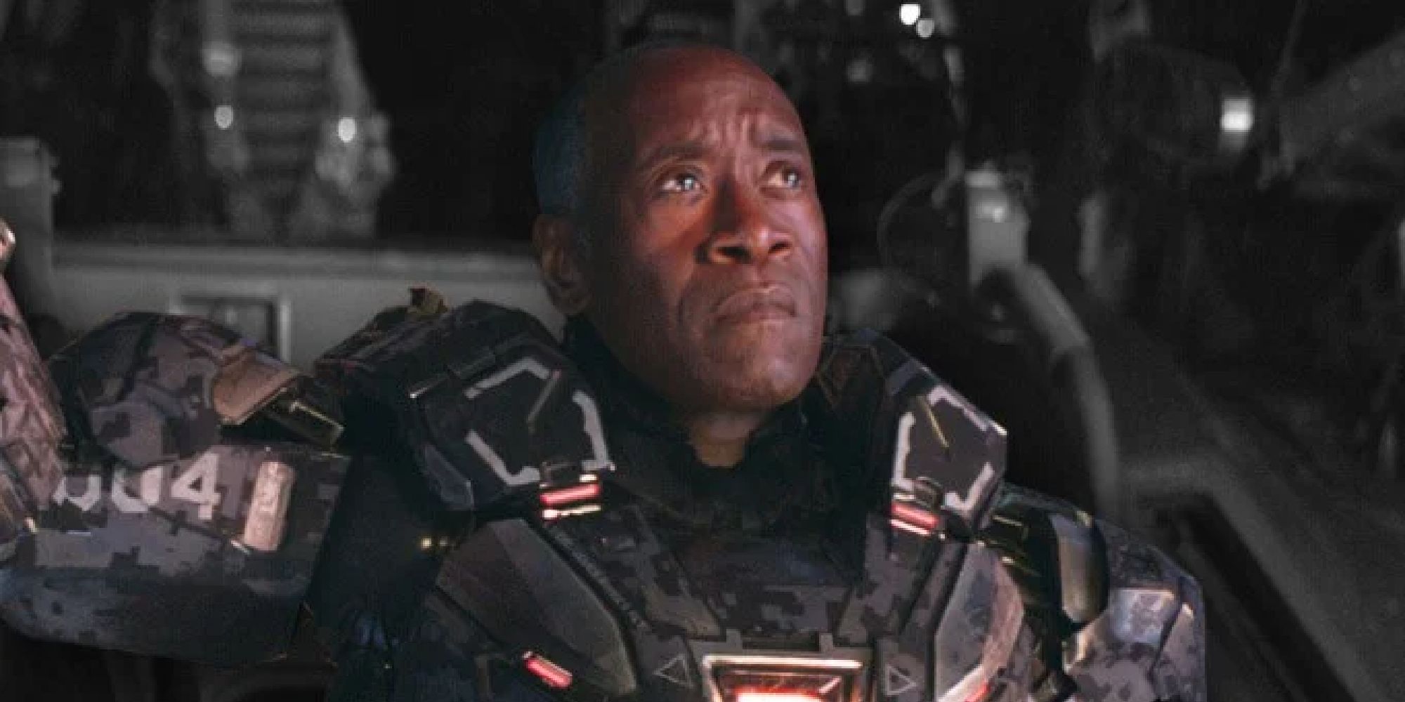 Don Cheadle in his War Machine armor in Endgame
