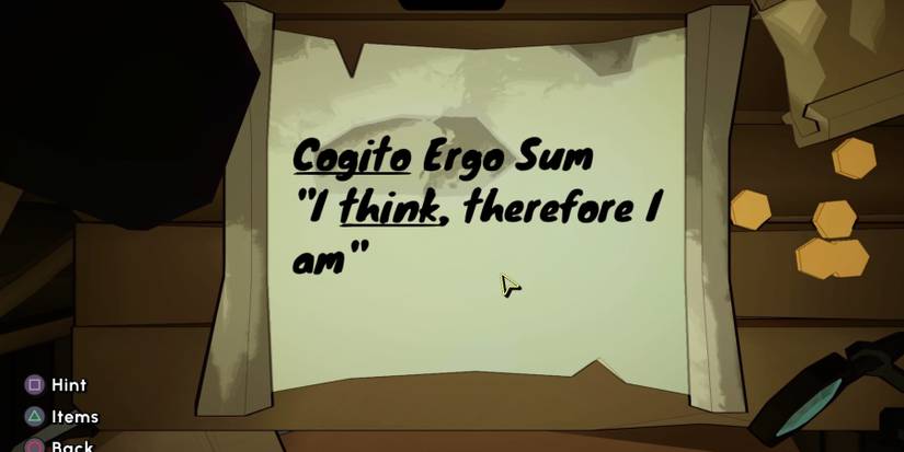 Using this clue with the measuring scroll for the next puzzle in Escape Academy Where There's Smoke guides the way