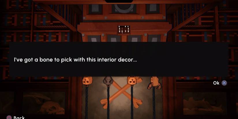 A bone-related pun found in the Escape Academy Where There's Smoke room
