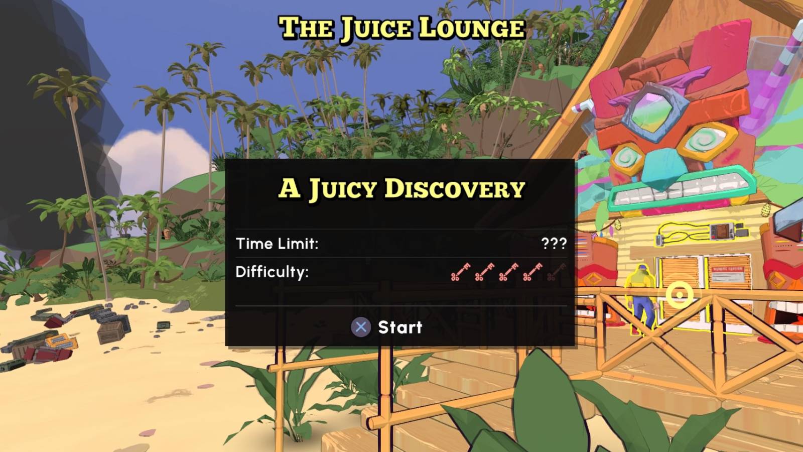 Title card shown for Escape Academy A Juicy Discovery