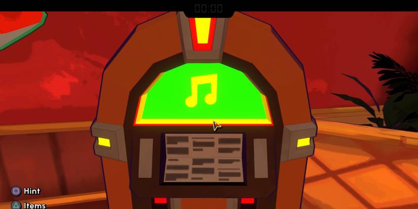 Using the jukebox for musical puzzle cues in Escape Academy A Juicy Discovery