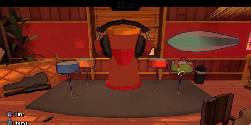 Unique sounding drums that solve a musical puzzle in Escape Academy A Juicy Discovery