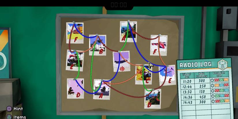 Radio log board clue in Escape Academy A Juicy Discovery